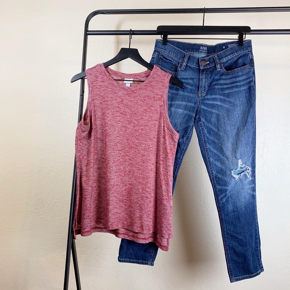 Red side split tank medium